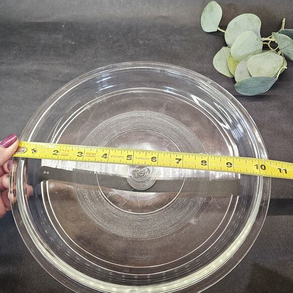 Glass Replacement Lid Mexico 18 Round 9 1/2in ID, 10 1/2in OD, Clear - Picture 3 of 7